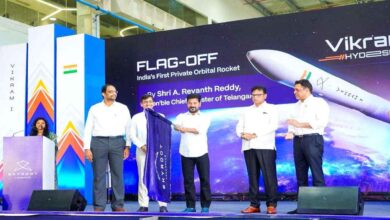 Revanth Reddy flags off Vikram 1 rocket marking milestone for private space sector in Hyderabad