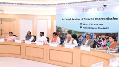 Bhatti Vikramarka speaking about environmental projects and waste management initiatives during an official meeting