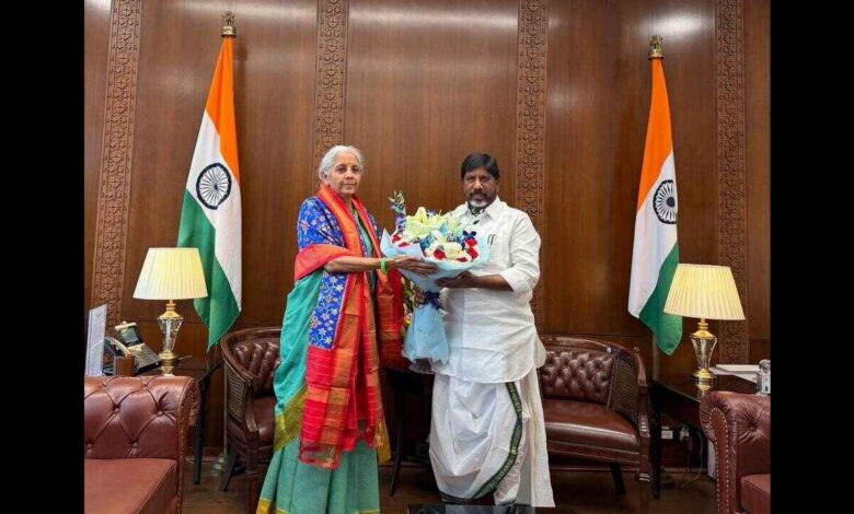 Bhatti Vikramarka discusses financial assistance and education investment plans during meeting with Union Finance Minister