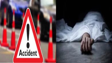Two Telangana residents died after a Karnataka RTC bus collided with a motorcycle and overturned on the Bidar Zaheerabad highway in Karnataka