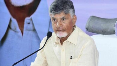 Chandrababu Naidu addressing party leaders after announcing hybrid online TDP Mahanadu amid fuel saving measures