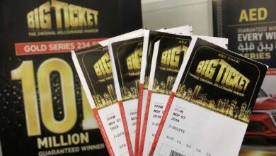 Big Ticket lottery tickets in Dubai representing Indian driver jackpot win and shared prize money