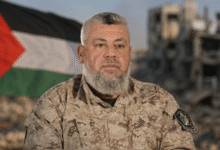 Senior Hamas commander Izz Al Haddad during the Gaza conflict before being killed in Israeli airstrikes