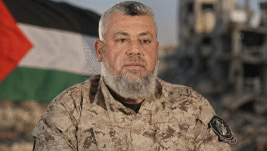 Senior Hamas commander Izz Al Haddad during the Gaza conflict before being killed in Israeli airstrikes