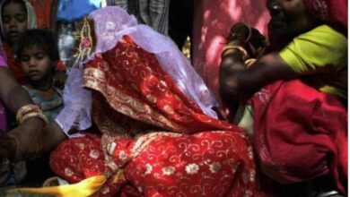 Hyderabad police and Childline officials stop child marriage of a minor girl at a community hall in Borabanda