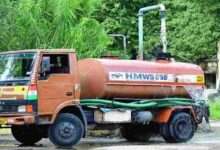 Water tankers supplying drinking water in Hyderabad amid rising summer demand and groundwater shortage across multiple residential areas
