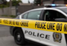 Police investigation scene after Indian student from Gujarat was stabbed to death in Canada’s Niagara region