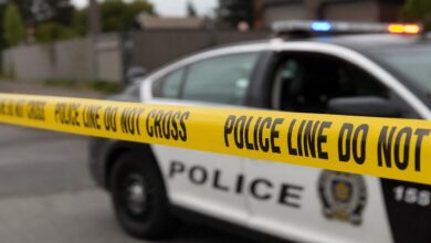 Police investigation scene after Indian student from Gujarat was stabbed to death in Canada’s Niagara region