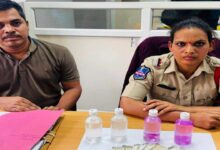 Anti Corruption Bureau officials conduct an operation in a bribery case involving police personnel