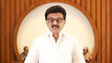MK Stalin speaking at a party meeting amid political discussions on the Vijay led government in Tamil Nadu