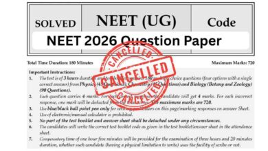 Medical aspirants react after the National Testing Agency cancelled NEET UG 2026 following nationwide allegations of question paper leak and examination irregularities
