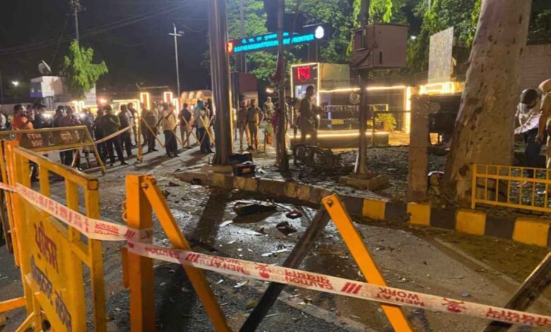 Police and security teams conduct investigation after late night explosions near cantonment and BSF areas in Punjab