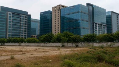 Commercial development zone in Rayadurgam Hyderabad where a landmark land auction achieved a record valuation, highlighting growing investment interest in the city's prime business corridor.