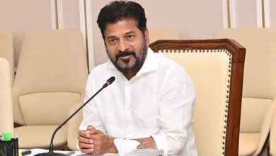 Telangana Chief Minister Revanth Reddy during an official review meeting regarding the Bhagirath POCSO case investigation.