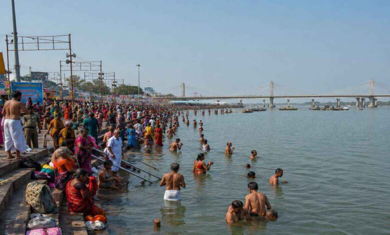 Devotees gather at Kaleshwaram for Saraswati Antya Pushkaralu with special rituals and arrangements
