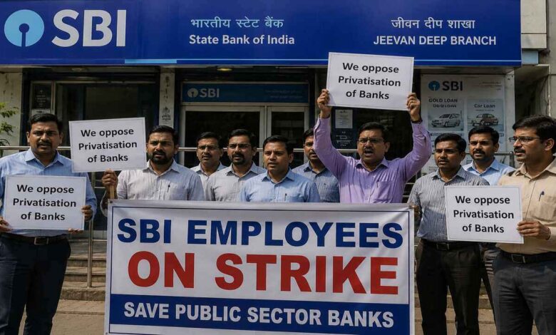 SBI Staff Strike May Impact Banking Services Nationwide