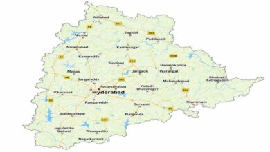 Telangana map highlighting major development projects approved under the Rs 5681 crore infrastructure package