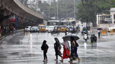 Evening rain showers bring temporary relief to Hyderabad and Telangana after severe heatwave conditions and temperatures crossing 45 degrees Celsius