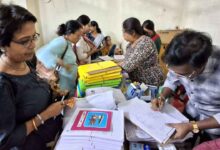 Election Commission office building during announcement of Telangana special voter list revision programme
