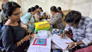 Election Commission office building during announcement of Telangana special voter list revision programme