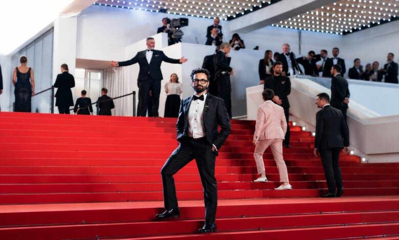 Venkat Sai Gunda attending the Cannes Film Festival red carpet as an independent filmmaker representing Indian storytelling on a global stage.