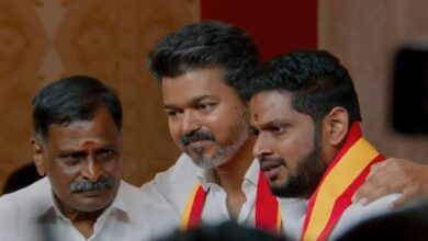 Vijay with Shabarinathan after appointment as Tamil Nadu Government Chief Whip