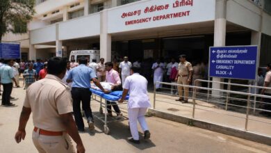 Injured youth being taken to hospital after suicide attempt linked to Vijay election rumours in Krishnagiri